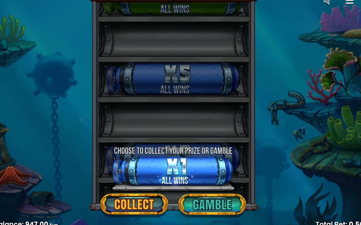 Bonus screen showing the 5x5 grid and its features