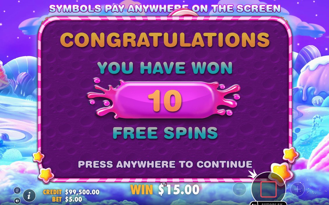 Multiplier sweets summed at the end of a tumble