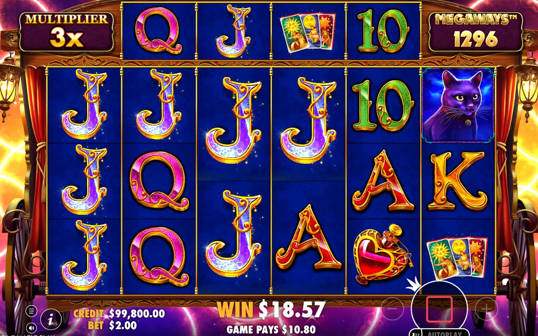 Free Spins round with its fixed multiplier in progress