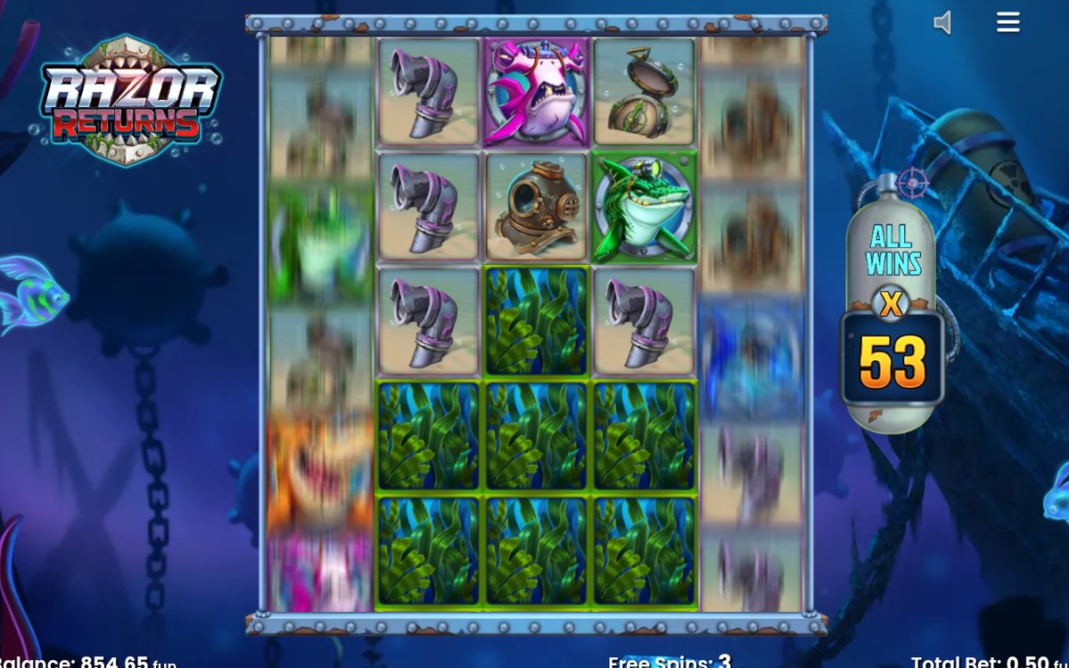 Free Spins with Mystery Symbols on reels 2 and 4